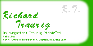 richard traurig business card